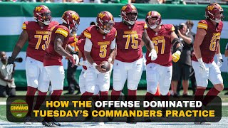 How the Offense Dominated Tuesday’s Commanders Practice  Take Command [upl. by Padget]