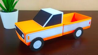 Origami papercraft Toy Classic Pickup Truck [upl. by Jude]