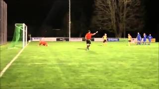 Amazing backflip penalty kick goal [upl. by Hi]