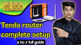 how to setup Tenda wireless router N301 Use Tenda router as extender 2023 [upl. by Aley]