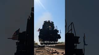 UP4014 Big Boy 4884 Runs Over My GoPro Camera Big Boy in Caddo Oklahoma [upl. by Ennovehc]