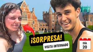 DÍA 20 VISITA SORPRESA a mi hermana DANIELA en su internado  50 días buscando novia por Europa [upl. by Aix180]