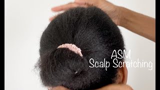 ASMR  4c Hair  Scalp Check  Scalp Scratching [upl. by Monto991]