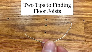 Two Tips to Finding Your Floor Joists [upl. by Anastos]