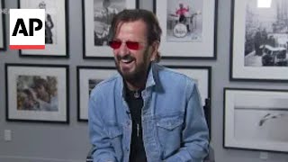 Ringo Starr talks Crooked Boy touring and being lefthanded  AP interview [upl. by Aihsemaj]