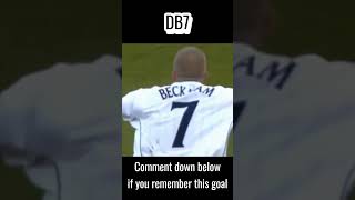 Thats Beckham football freekickgoal englandfootballteam db7classicmoments iconic [upl. by Anai]