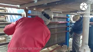 Plate Heat Exchanger Maintenance in A Petrochemical Plant [upl. by Sirraf126]