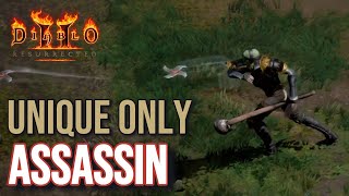 Unique Items Only Assassin  D2R HC 1 to Hell [upl. by Piggy]