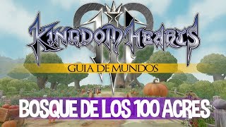 Kingdom Hearts 3 Guia de Mundos 100  Bosque de los cien Acres Todos los coleccionables [upl. by Edialeda]