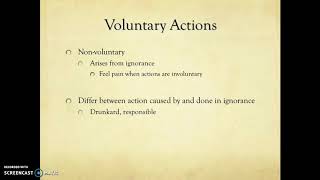 Nicomachean Ethics Lecture 4 Voluntary Action [upl. by Rotce]