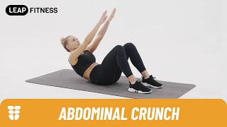 How to Do ABDOMINAL CRUNCHES [upl. by Naesar967]