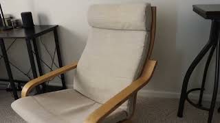 IKEA Poang Armchair Birch Veneer Hillared Beige Review Is This Really THE BEST Arm Chair [upl. by Madelon]