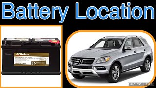 The Battery location on a 20122015 Mercedes ML350 [upl. by Avat]