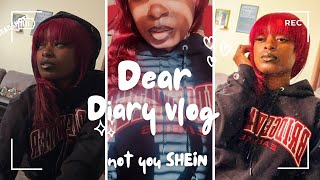 Dear Diary VlogSHEIN SOLD ME AN HALF HUMAN HALF SYNTHETIC WIG  HOMEBOY GOT ME MIX UP [upl. by Corvin]