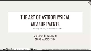 The art of astrophysical measurements An elementary lecture on photon counting and SN [upl. by Margarette237]