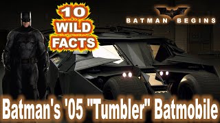 10 Wild Facts About Batmans 05 quotTumblerquot Batmobile  Batman Begins 2005 [upl. by Odlaniger450]