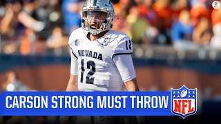 2022 NFL Combine WHY Carson Strong MUST THROW  CBS Sports HQ [upl. by Milo987]