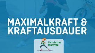 Zusammenfassung 2 Maximalkraft und Kraftausdauer  Henriettas WarmUp [upl. by Zoila]