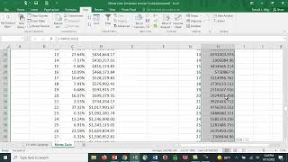 Monte Carlo Simulation in Excel  Retirement Savings [upl. by Coben]