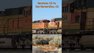 BNSF 7807 WB DBARSBD Barstow CA to San Bernardino CA 6272024 [upl. by Annoled]