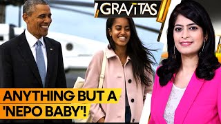 Gravitas  Barack Obamas daughter Malia leaves out Obama name  WION [upl. by Ecneitap]