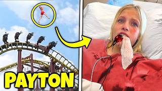 Payton fell off the roller coaster then Ninja Kidz TV [upl. by Meryl]