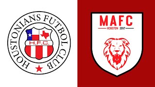 Houstonians FC v MAFC  2324 Adidas Volt League Week 4 [upl. by Aicinet942]