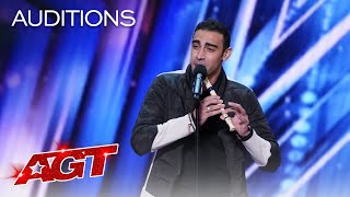 Medhat Mamdouh Beatboxes While Playing The Recorder  Americas Got Talent 2021 [upl. by Oilcareh]