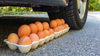 Crushing Crunchy amp Soft Things by Car EXPERIMENT CAR vs EGGS Compilation [upl. by Sedda]