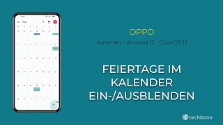 Feiertage im Kalender einausblenden  Oppo Android 12  ColorOS 12 [upl. by Aretina]