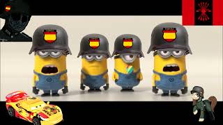 the singing spanish minions primavera division azul subtitles [upl. by Pinebrook571]