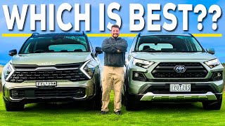 2024 Toyota RAV4 Hybrid vs Kia Sportage Hybrid This is TOUGH… [upl. by Hanni]