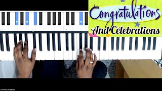 Congratulations and celebrations Anniversary Song Keyboard Cover [upl. by Selene]