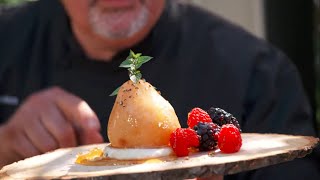 How To Make Smoked Pears Dessert  Smoked Pears Recipe  Ted Reader  Bradley Smoker [upl. by Schild]