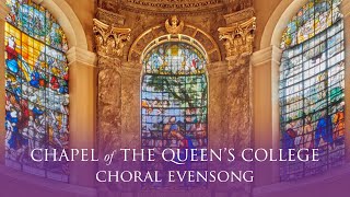 Choral Evensong Live from Queens on Sunday 1 December 2024 Advent Sunday [upl. by Keely346]