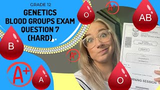 Genetics Question 7 on Blood Groups HARD [upl. by Lamrouex]