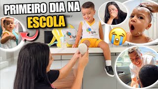 LEVEI MEU FILHO PARA ESCOLA NO PRIMEIRO DIA DE AULA 😭😱 chorei [upl. by Tijnar]