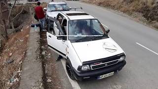 MODIFIED MARUTI 800 With SunroofSpoiler and Loud Exhaust [upl. by Allenaj]