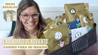 CALENDARIO de ADVIENTO Casero para MARIDOS IDEAS REGALOS Navidad Económicos y Fáciles [upl. by Bor]