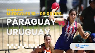 BEACH HANDBALL SCA SENIOR FEMENINO 2024  PARAGUAY vs URUGUAY [upl. by Drahsir]