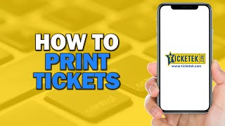 How To Print Tickets Or Access Mobile Tickets On Ticketek Easiest Way [upl. by Tuppeny338]