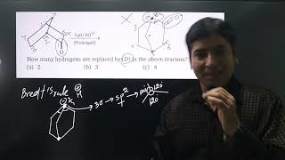 How many hydrogens are replaced by D in the above reaction [upl. by Eelesor]