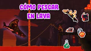 GUÍA DE CÓMO PESCAR EN LAVA EN TERRARIA [upl. by Woods]