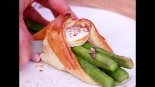 Feuilletés aux asperges vertes et fromage de chèvre [upl. by Acire]