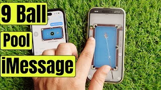 How to Play 9 Ball Pool on iMessage iPhone Game app for iMessage [upl. by Aidekal]