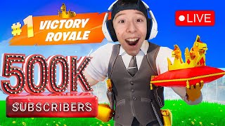 LIVE  500K CELEBRATION Fortnite [upl. by Auqenaj596]