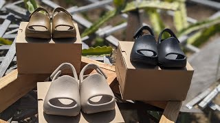 Adidas Yeezy Infant Slides All New Colorway Unboxing [upl. by Merlin]