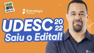 🔴 UDESC 2022  Saiu o edital [upl. by Vitoria]