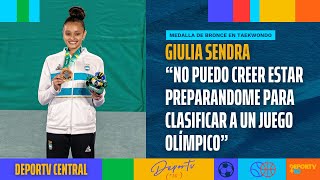 ENTREVISTA  Giulia Sendra medallista panamericana en taekwondo en Santiago 2023 [upl. by Eidua]