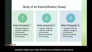 Exemplification Essay Lecture [upl. by Dray]